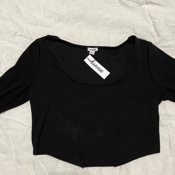 GARAGE long sleeve corset top - Picture 1 of 4
